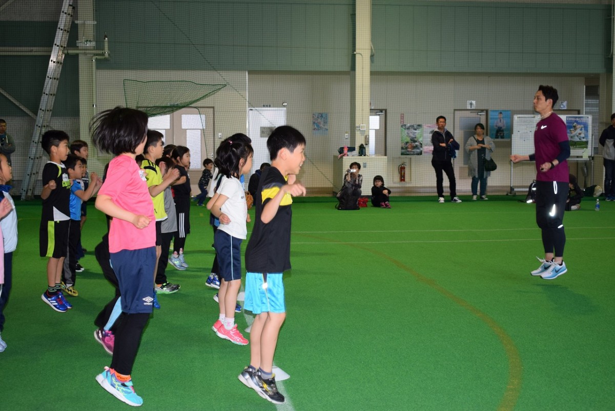 「仁井先生と一緒に走ろう！　かけっこ教室」