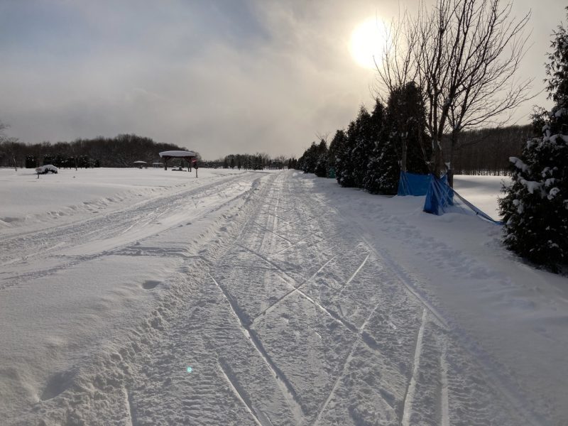 歩くスキーコースの整備について（1月1４日　午後～オープン）