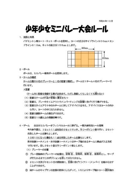 大会ルール