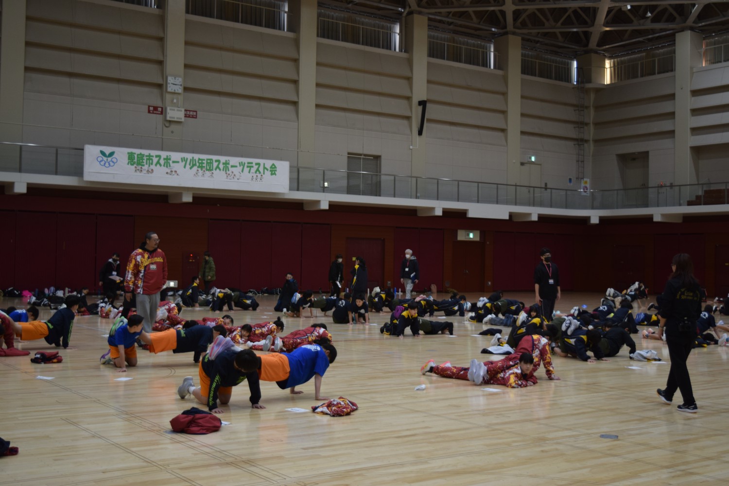 スポーツ少年団本部 テスト会（冬）を開催しました。